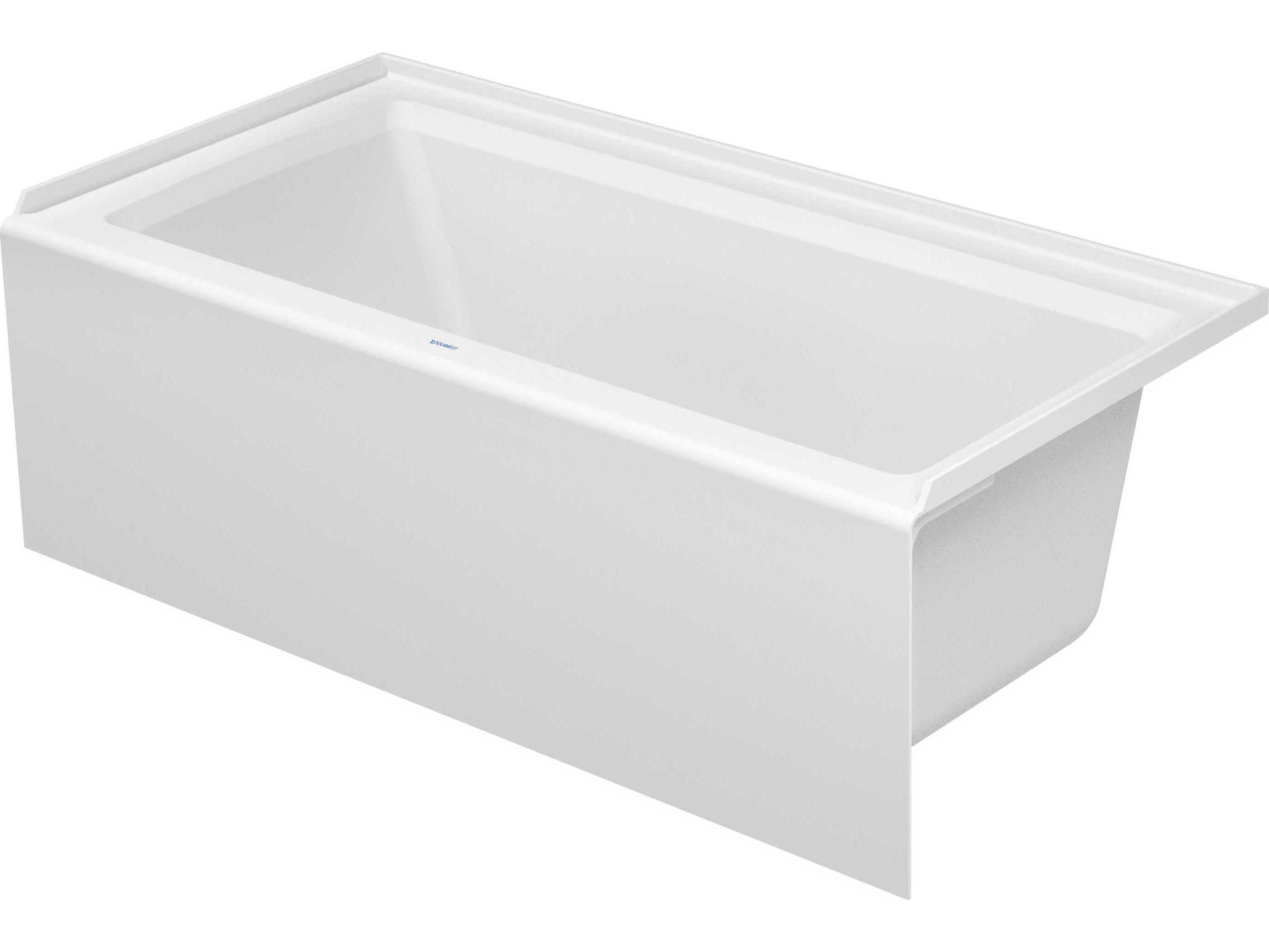 Image of Duravit Architec 60'' White Bathtub - Right oriented drain