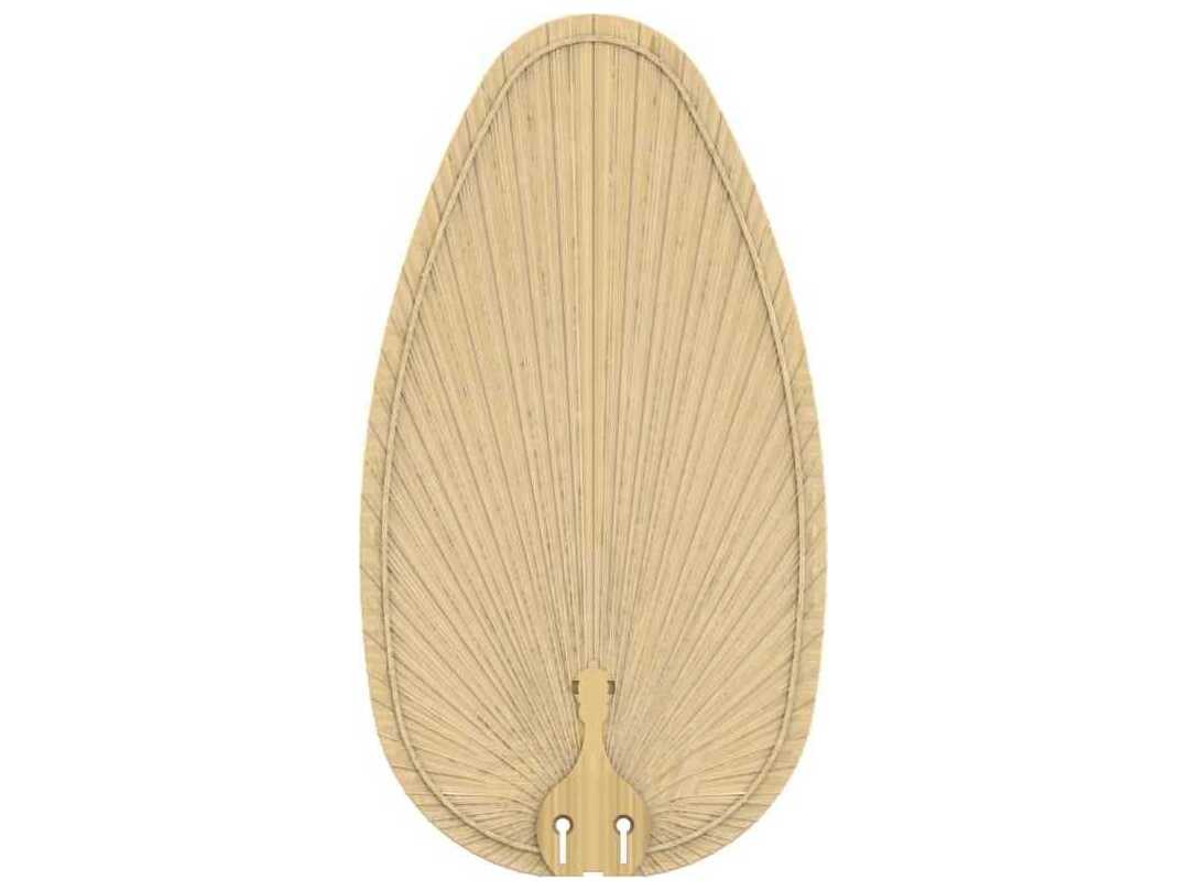 Image of Fanimation Islander Natural Narrow Oval Palm Blade Set of 5