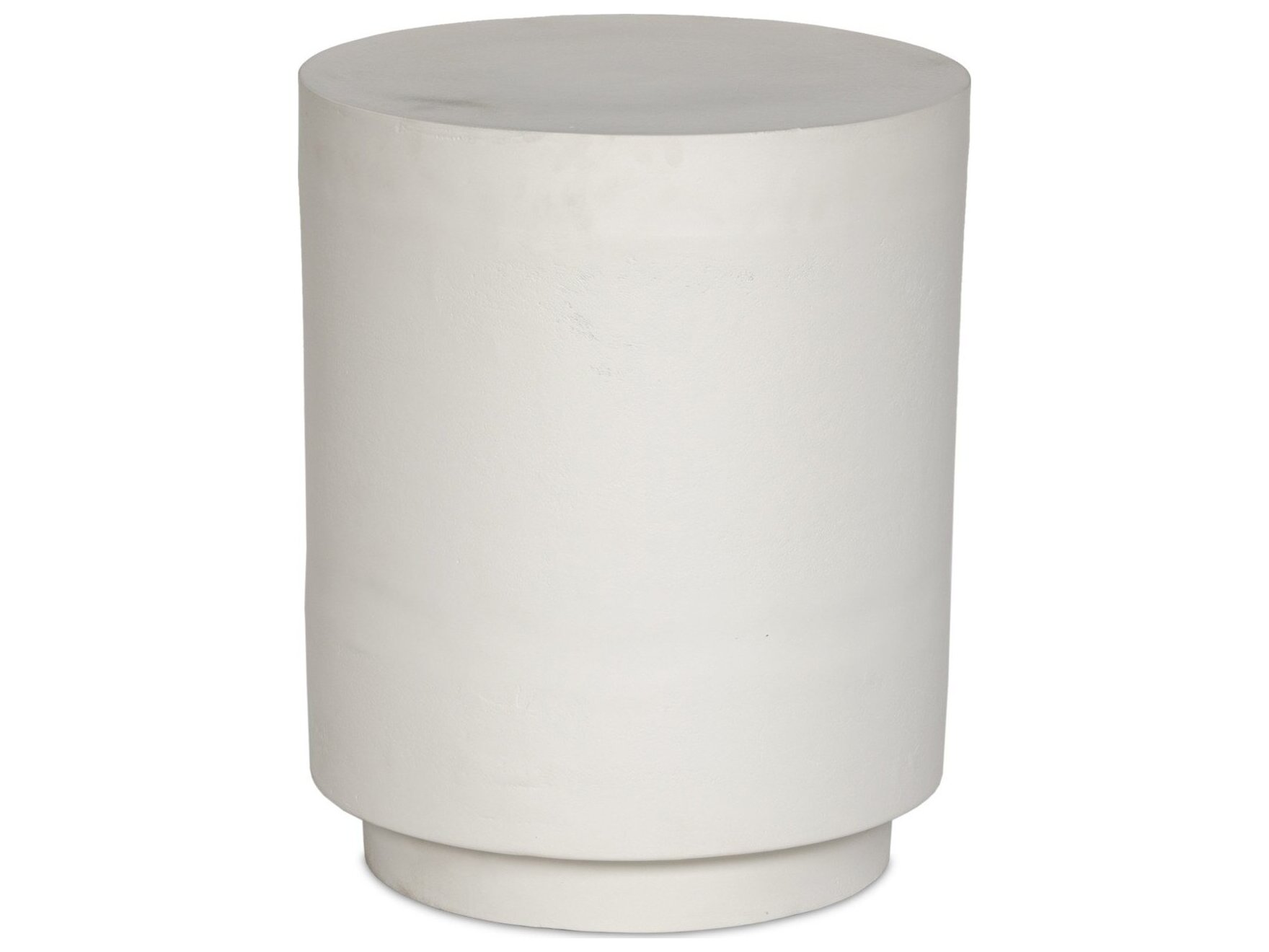 Image of Four Hands Outdoor Javi End Table Matte White Cast Aluminum