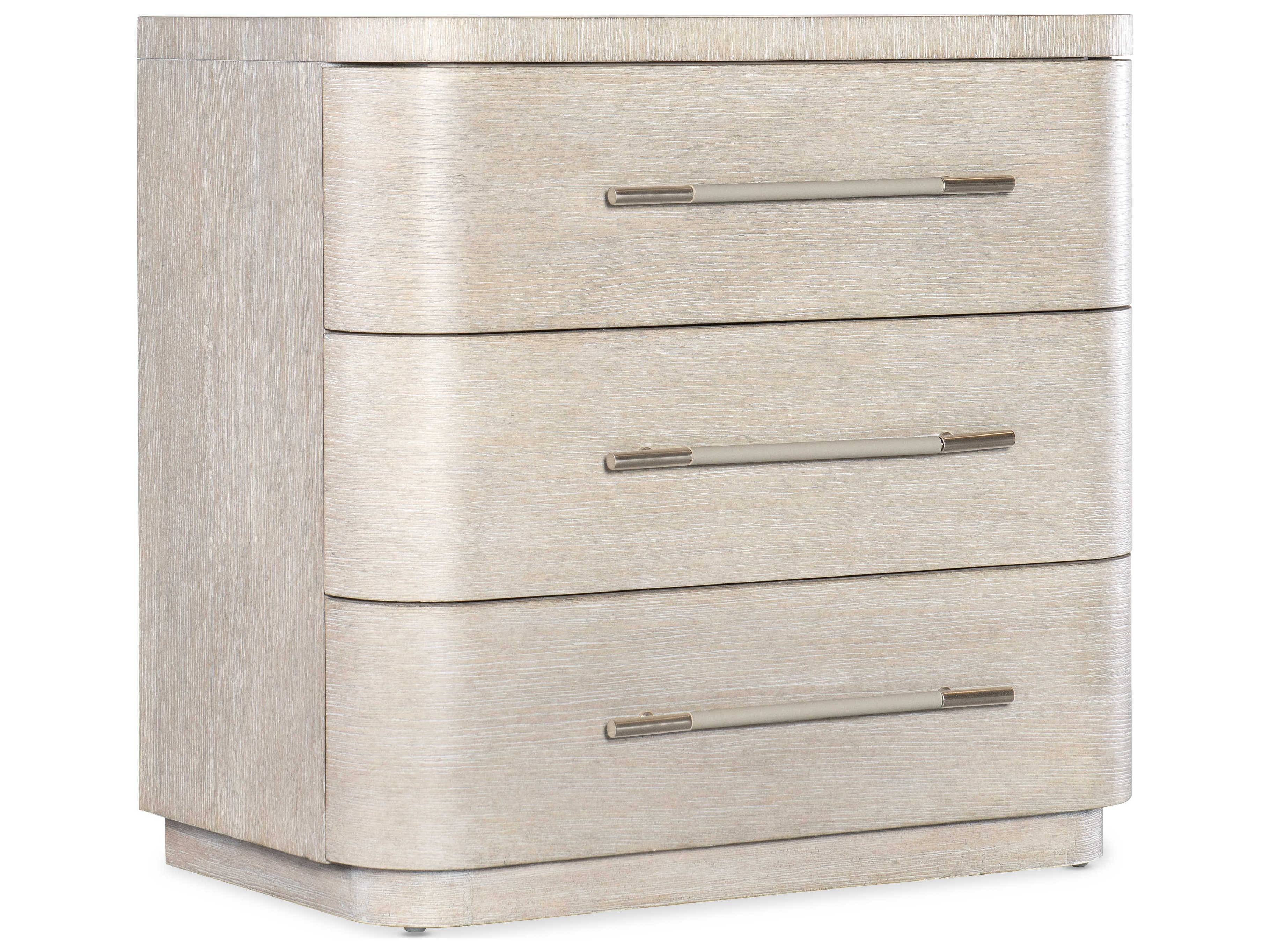 Image of Hooker Furniture Modern Mood 3-Drawers Beige Solid Wood Nightstand