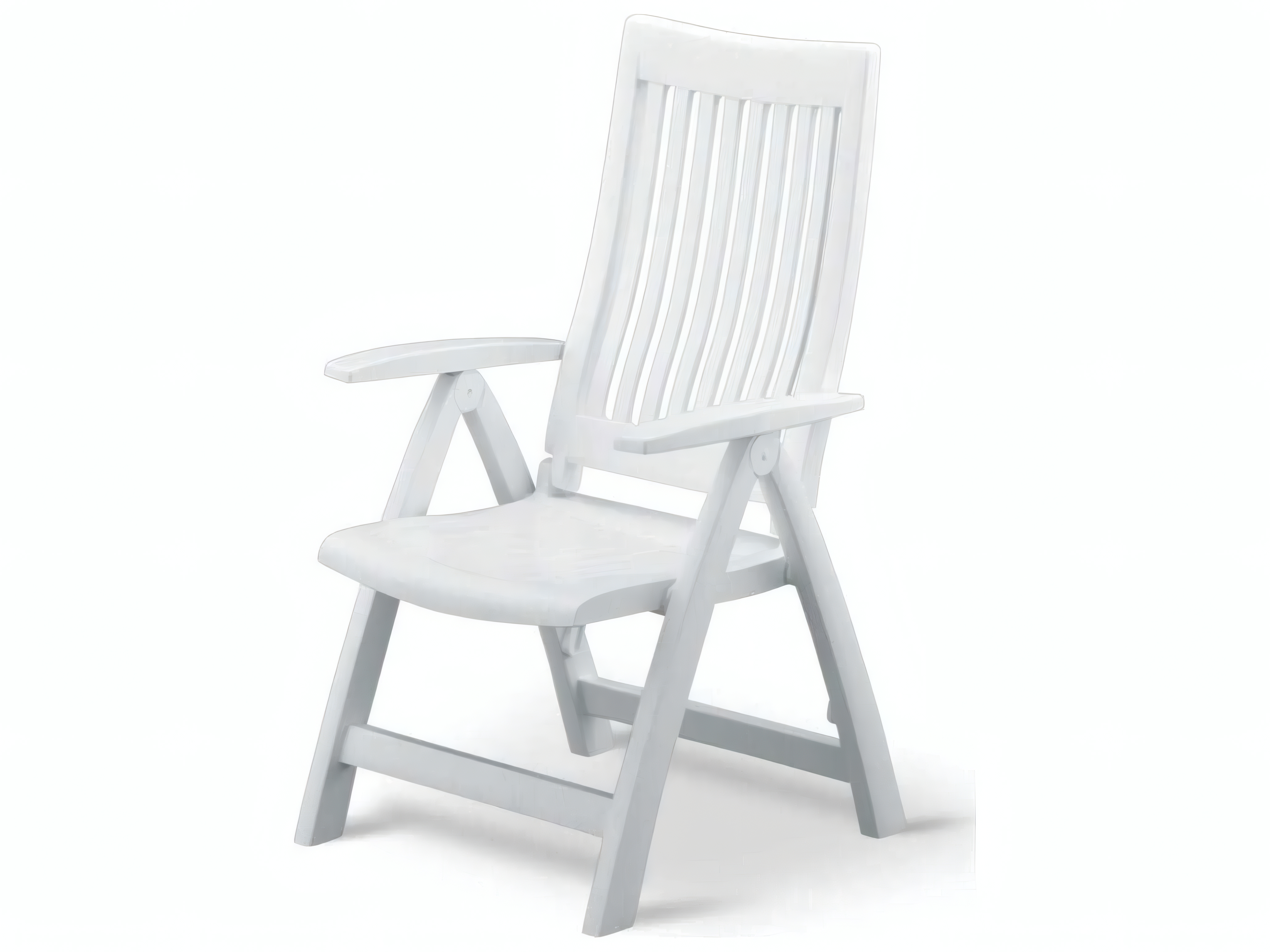 Image of Kettler Roma Resin White Multi-Position Patio Lounge Chair