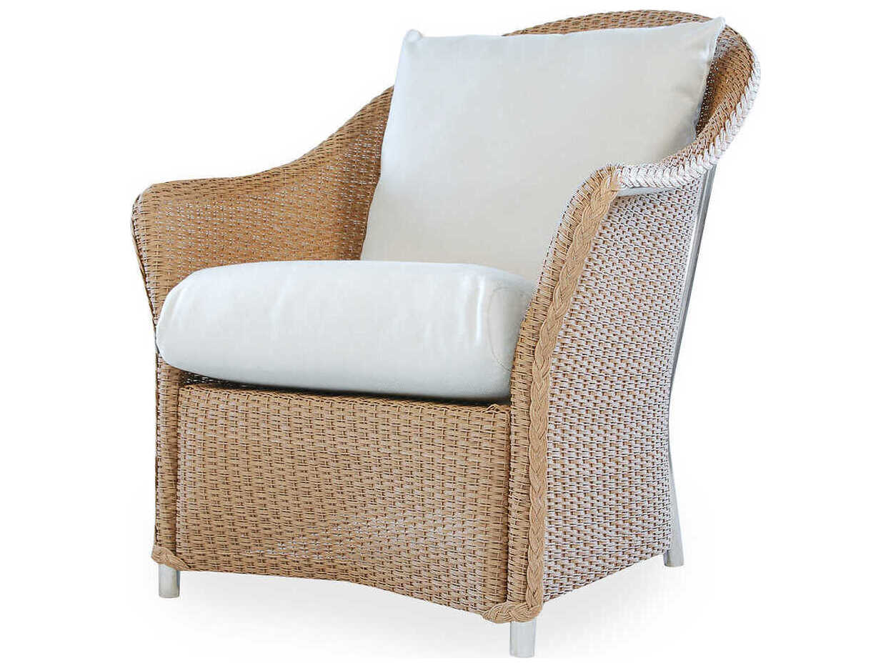 Image of Lloyd Flanders Weekend Retreat Wicker Outdoor Patio Lounge Chair